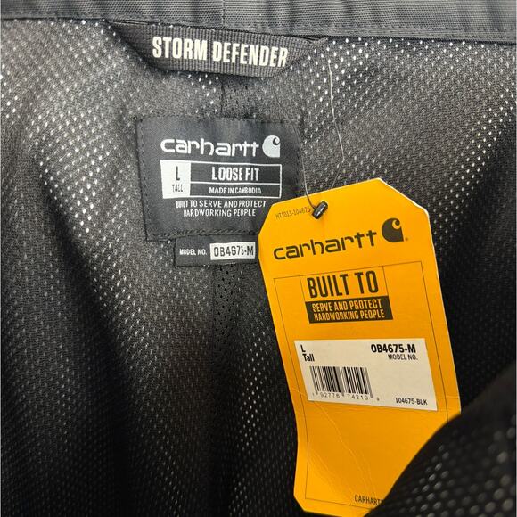NWT Carhartt Storm Defender Loose Fit Heavyweight Waterproof Pants Size L Tall - Picture 8 of 12